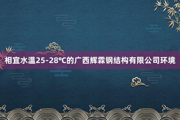 相宜水温25-28℃的广西辉霖钢结构有限公司环境